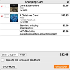 Vibracart Pro popup cart